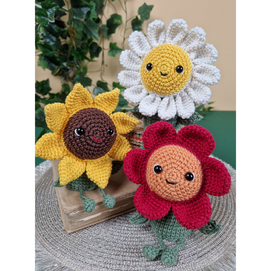 Flower Rae Crochet Pattern, PDF download, german and english