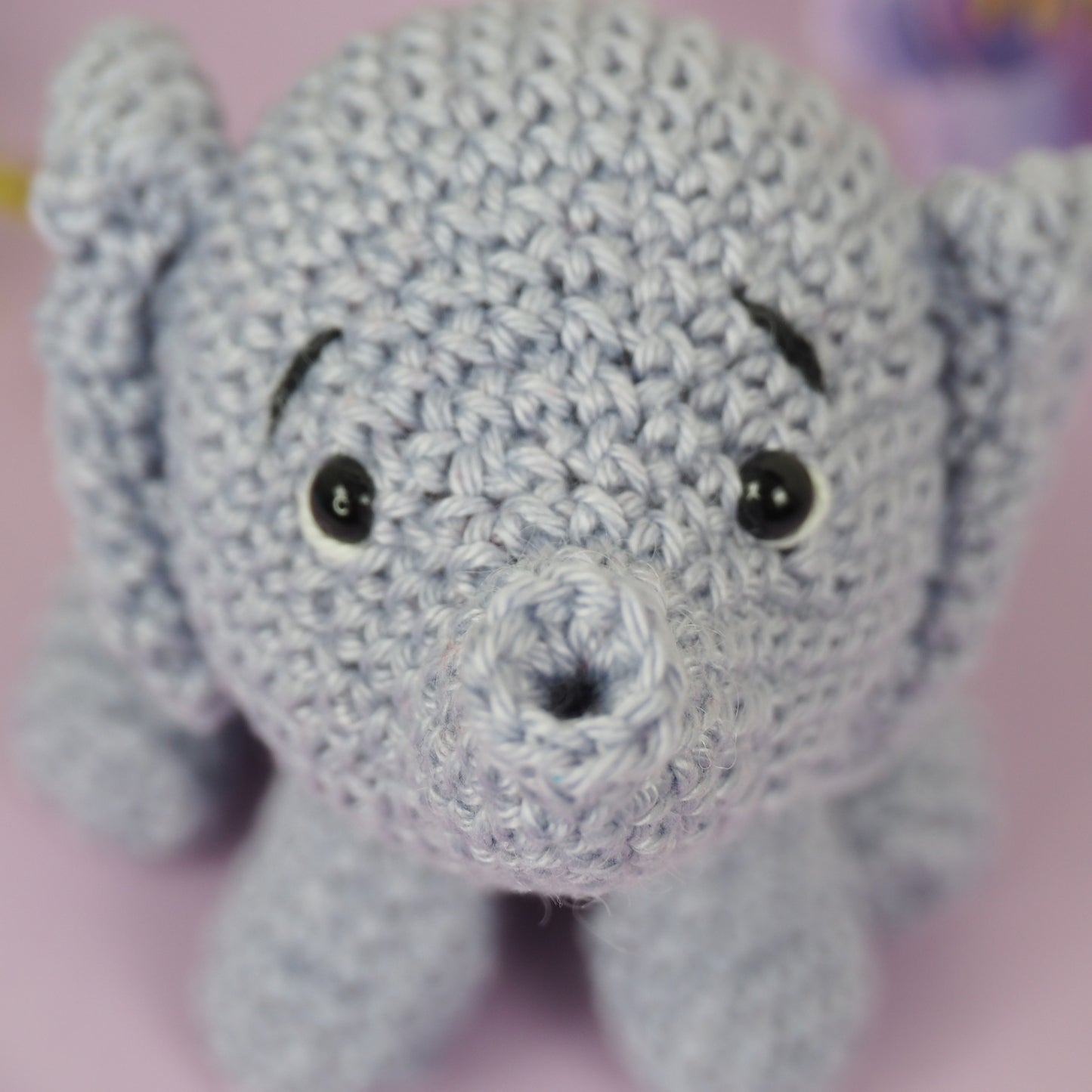 Elli Elephant with a Heart Crochet Pattern