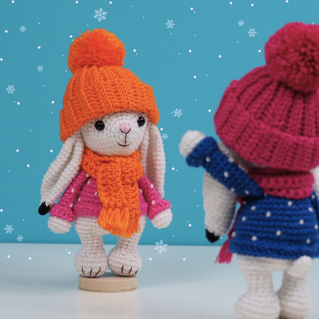 Bommel the Snow Bunny Crochet Pattern