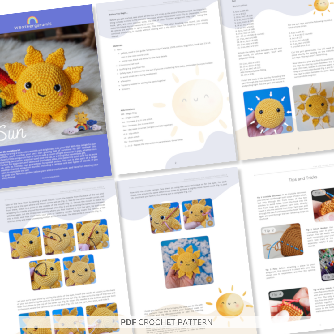 Sun Crochet Pattern