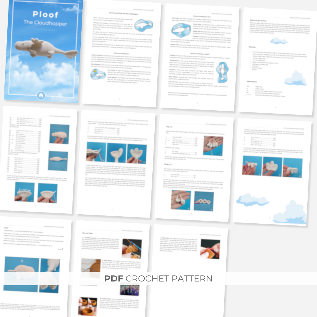 Ploof the Cloudhopper Crochet Pattern